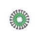 Bosch X-LOCK Scheibenbürste Heavy for Inox, Ø 115mm, gezopft(0,5mm Edelstahldraht, für X-LOCK Winkelschleifer)