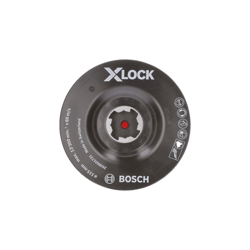 Bosch X-LOCK Stützteller Klettverschluss, Ø 115mm, Schleifteller