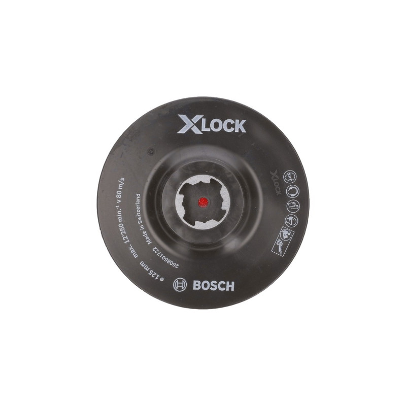 Bosch X-LOCK Stützteller Klettverschluss, Ø 125mm, Schleifteller