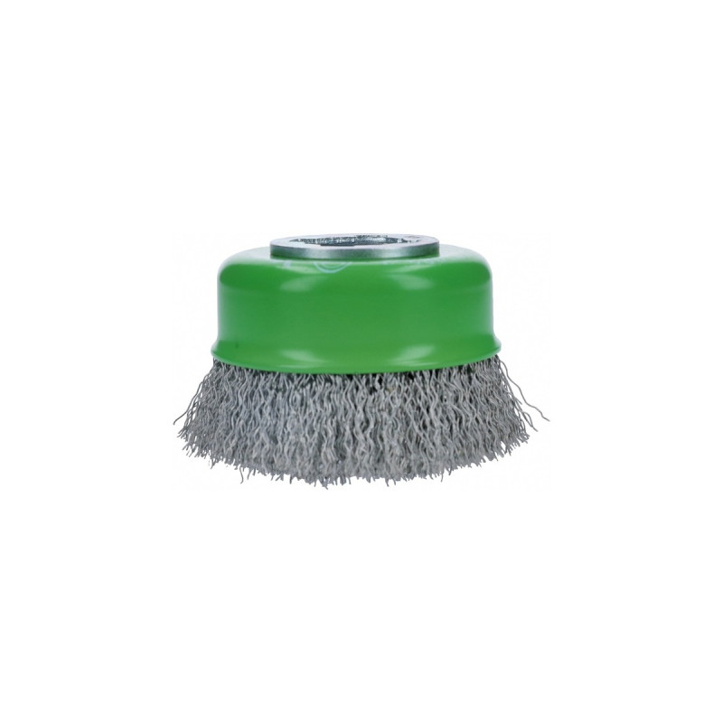 Bosch X-LOCK Topfbürste Clean for Inox, Ø 75mm, gewellt(0,3mm Edelstahldraht, für X-LOCK Winkelschleifer)