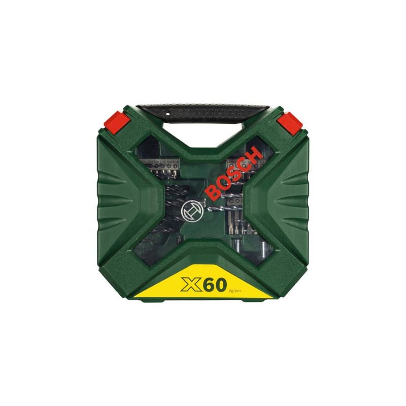 Bosch X-Line Bohrer- und Schrauber-Set, 60-teilig, Bohrer- & Bit-Satz(grün)