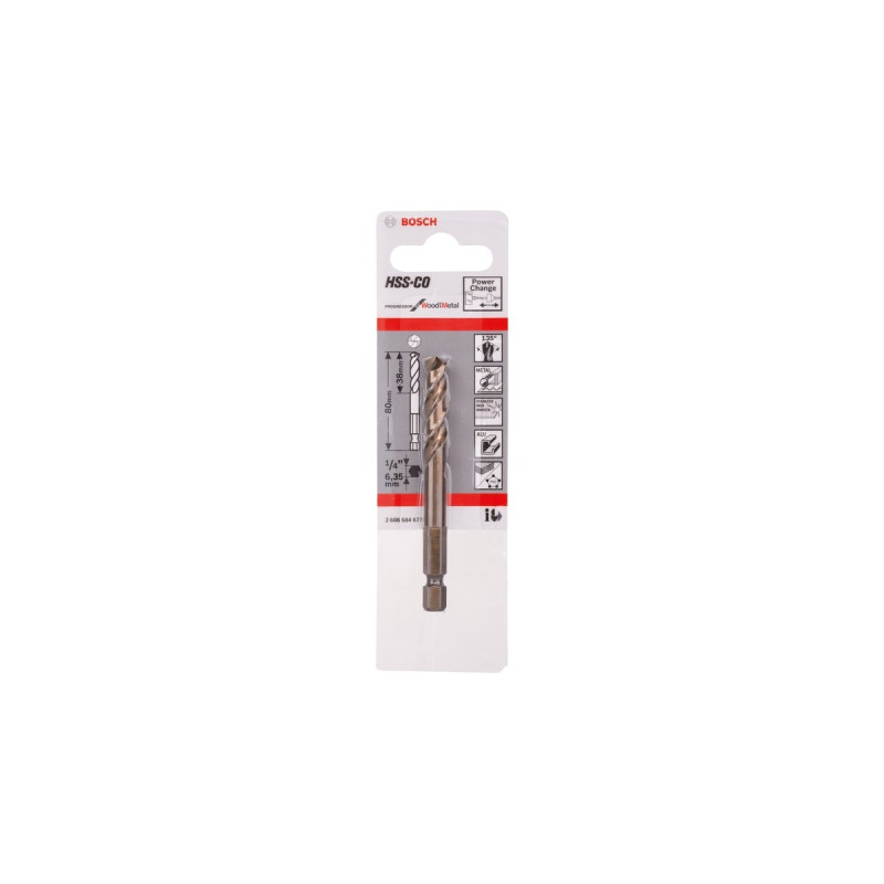 Bosch Zentrierbohrer HSS-Co, Ø 7,15mm x 80mm(für Lochsägen)