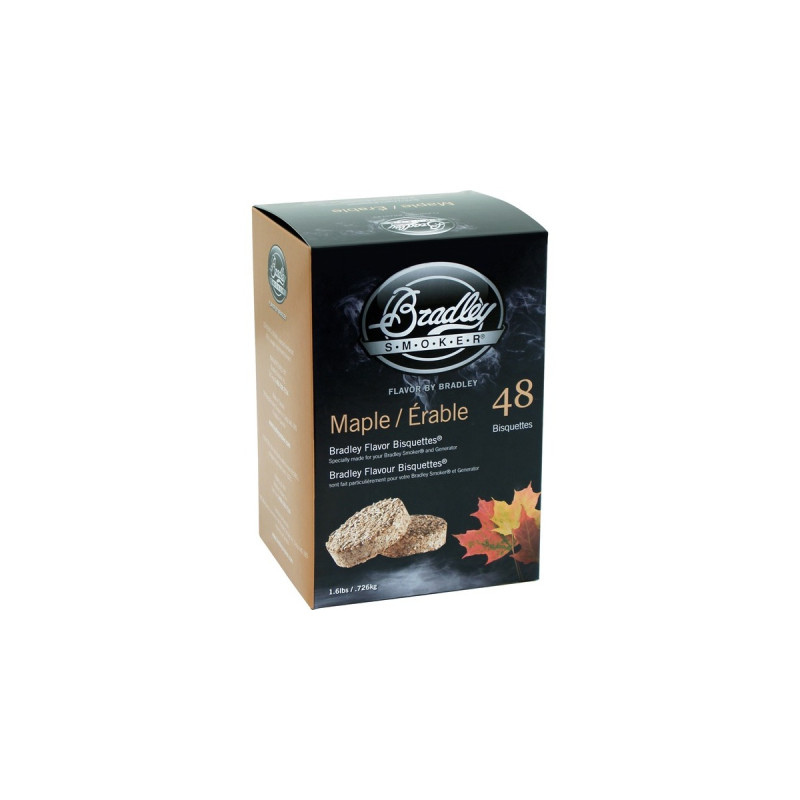 Bradley Ahorn Bisquetten, 48 Stück, Räucherholz(für Bradley Smoker)