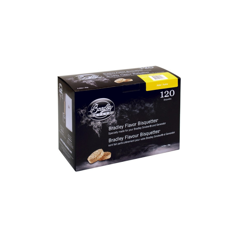 Bradley Erle Bisquetten, 120 Stück, Räucherholz(für Bradley Smoker)
