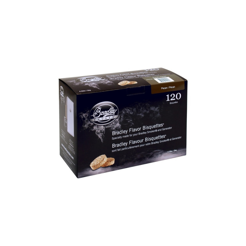 Bradley Pecannuss Bisquetten, 120 Stück, Räucherholz(für Bradley Smoker)