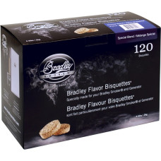 Bradley Spezial Melange Bisquetten, 120 Stück, Räucherholz(für Bradley Smoker)