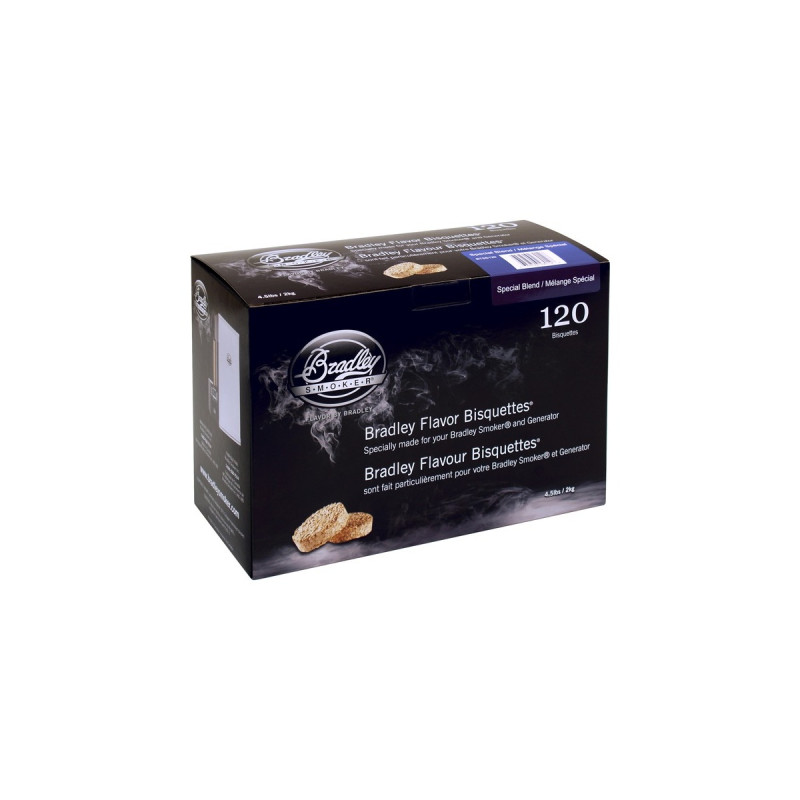 Bradley Spezial Melange Bisquetten, 120 Stück, Räucherholz(für Bradley Smoker)