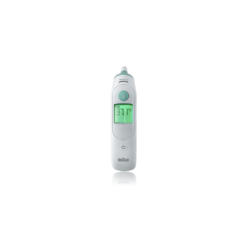 Braun IRT6515 Fieberthermometer ThermoScan 6(weiß, Infrarot-Ohrthermometer)