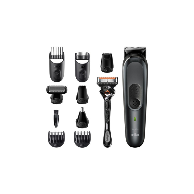 Braun Multi-Grooming-Kit 7 MGK7321, Haarschneider(dunkelsilber/schwarz)