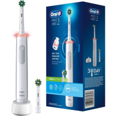 Braun Oral-B Pro 3 3000 CrossAction, Elektrische Zahnbürste(weiß)