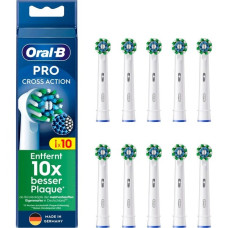 Braun Oral-B Pro Cross Action Aufsteckbürsten 10er-Pack(weiß)