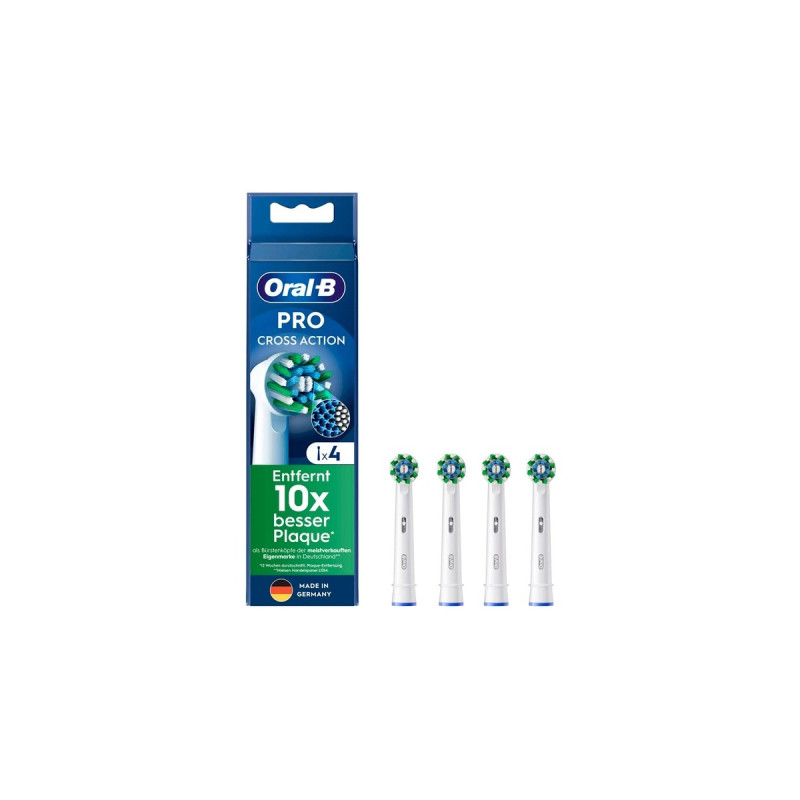 Braun Oral-B Pro Cross Action Aufsteckbürsten 4er-Pack(weiß)