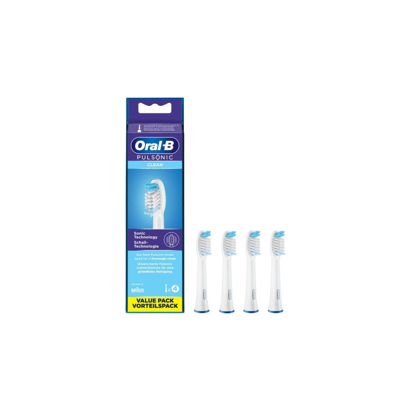 Braun Oral-B Pulsonic Clean 4er, Aufsteckbürste(weiß)