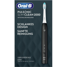 Braun Oral-B Pulsonic Slim Clean 2000, Elektrische Zahnbürste(schwarz)