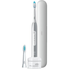 Braun Oral-B Pulsonic Slim Luxe 4500 Reise-Edition, Elektrische Zahnbürste(platin)
