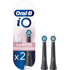 Braun Oral-B iO Sanfte Reinigung 2er, Aufsteckbürste(schwarz)