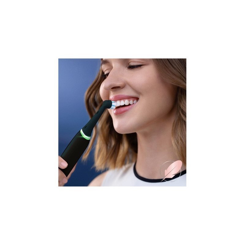 Braun Oral-B iO Sanfte Reinigung 2er, Aufsteckbürste(schwarz)