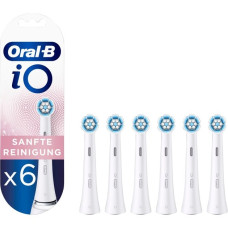 Braun Oral-B iO Sanfte Reinigung 6er, Aufsteckbürste(weiß)