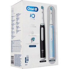 Braun Oral-B iO Series 3N Duo, Elektrische Zahnbürste(schwarz/blau, Matt Black/Ice Blue inkl. 2. Handstück)