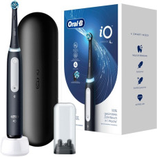 Braun Oral-B iO Series 4, Elektrische Zahnbürste(schwarz, Matt Black)