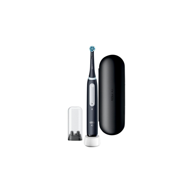 Braun Oral-B iO Series 4, Elektrische Zahnbürste(schwarz, Matt Black)