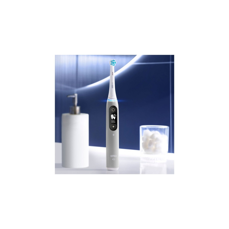Braun Oral-B iO Series 6, Elektrische Zahnbürste(grau, Grey Opal)