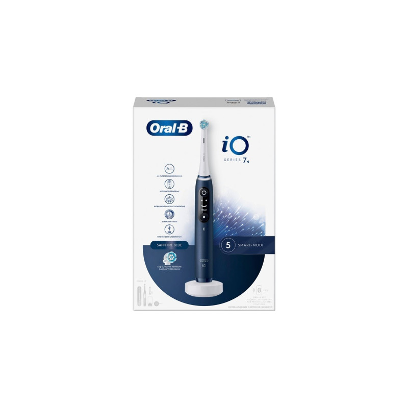 Braun Oral-B iO Series 7N, Elektrische Zahnbürste(blau, Sapphire Blue)
