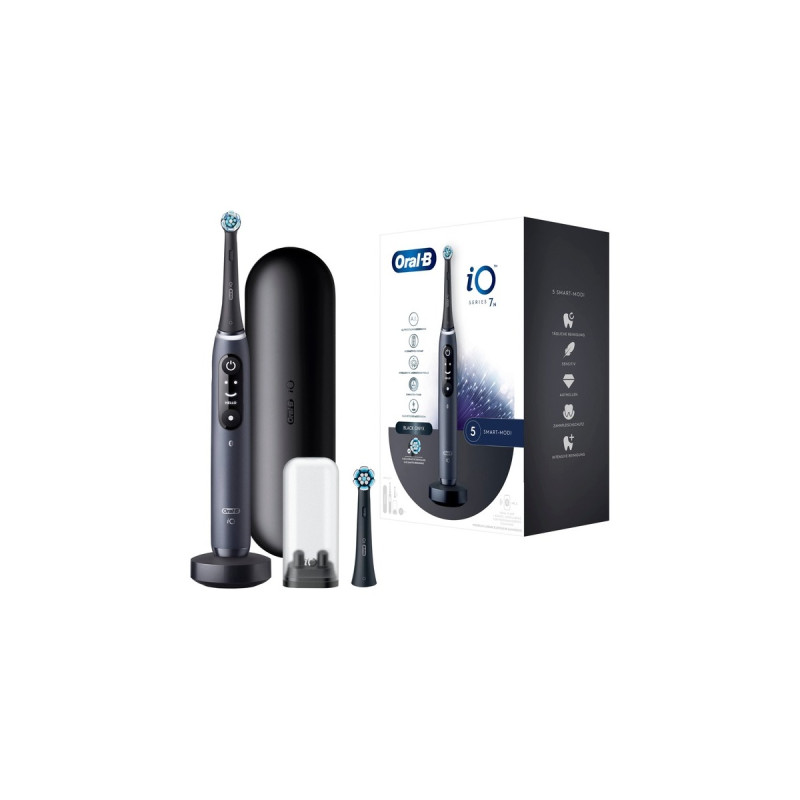 Braun Oral-B iO Series 7N, Elektrische Zahnbürste(schwarz, Black Onyx)