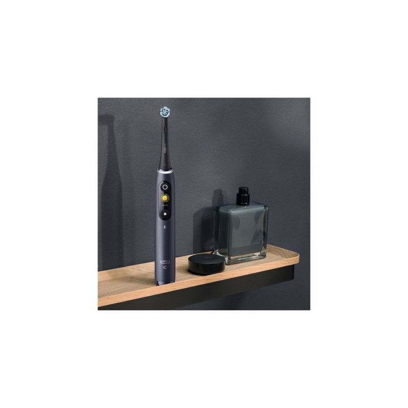Braun Oral-B iO Series 8N, Elektrische Zahnbürste(schwarz, Black Onyx)