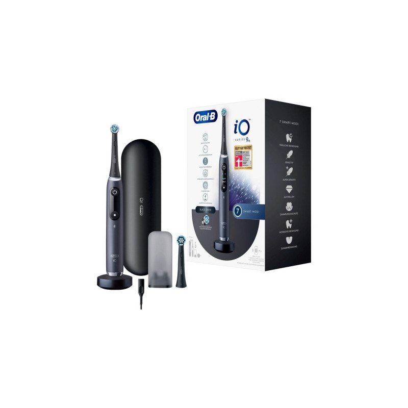 Braun Oral-B iO Series 9N, Elektrische Zahnbürste(schwarz, Black Onyx)