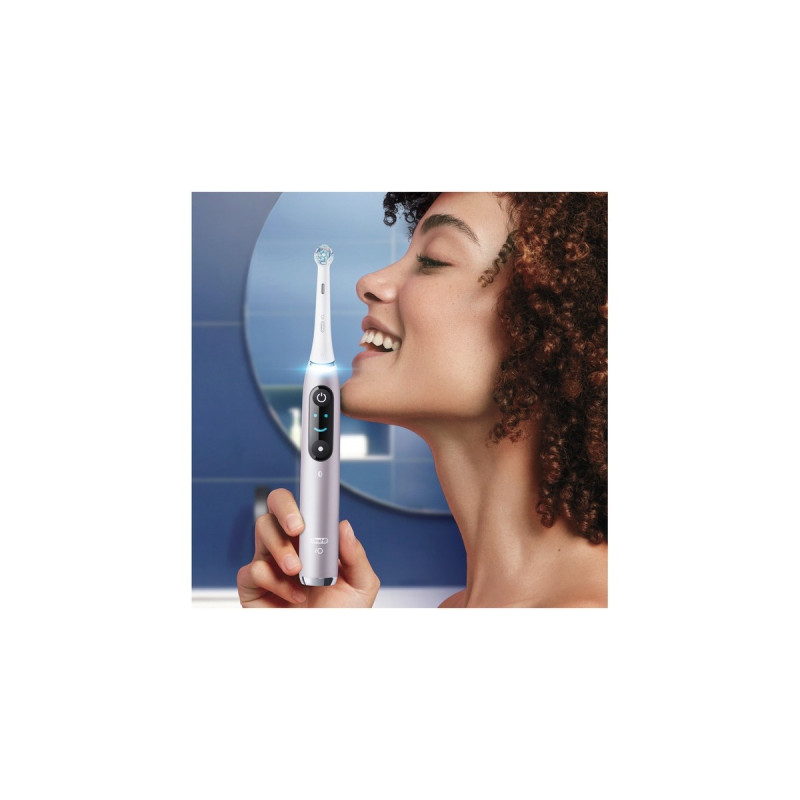 Braun Oral-B iO Series 9N, Elektrische Zahnbürste(rosa/weiß, Rose Quartz)
