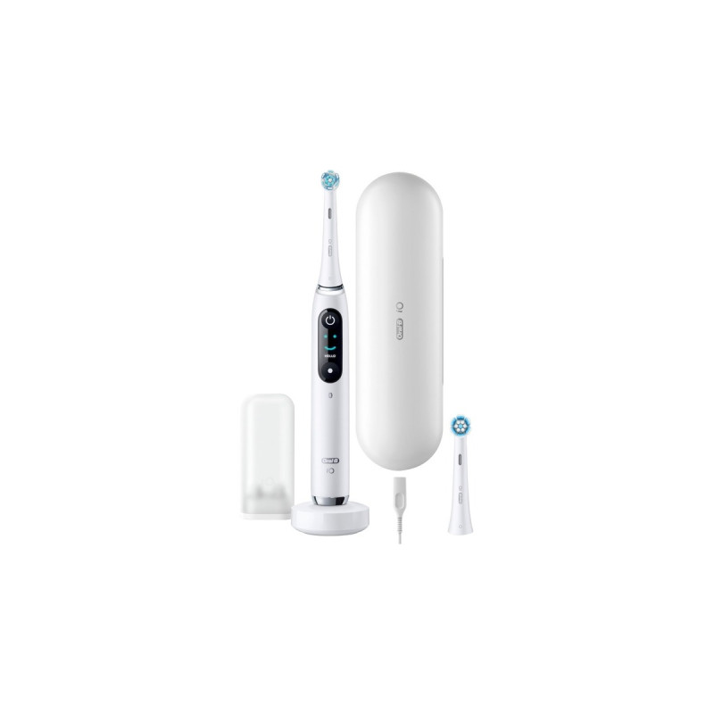 Braun Oral-B iO Series 9N, Elektrische Zahnbürste(weiß, White Alabaster)