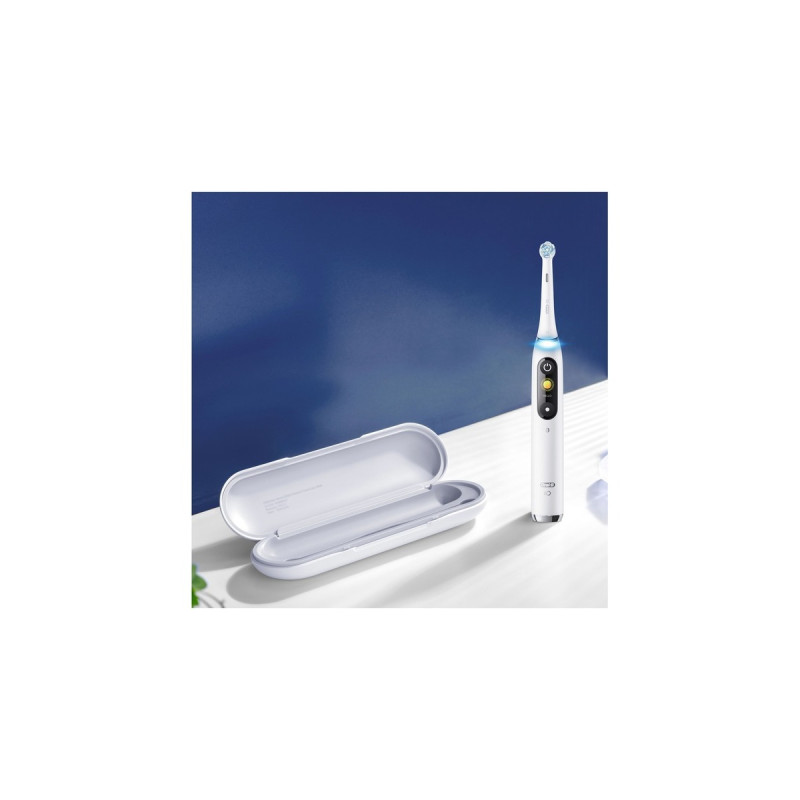 Braun Oral-B iO Series 9N, Elektrische Zahnbürste(weiß, White Alabaster)