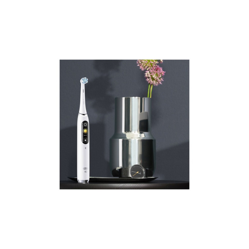 Braun Oral-B iO Series 9N, Elektrische Zahnbürste(weiß, White Alabaster)
