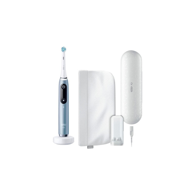 Braun Oral-B iO Series 9 Luxe Edition, Elektrische Zahnbürste(blau/weiß, Aqua Marine)