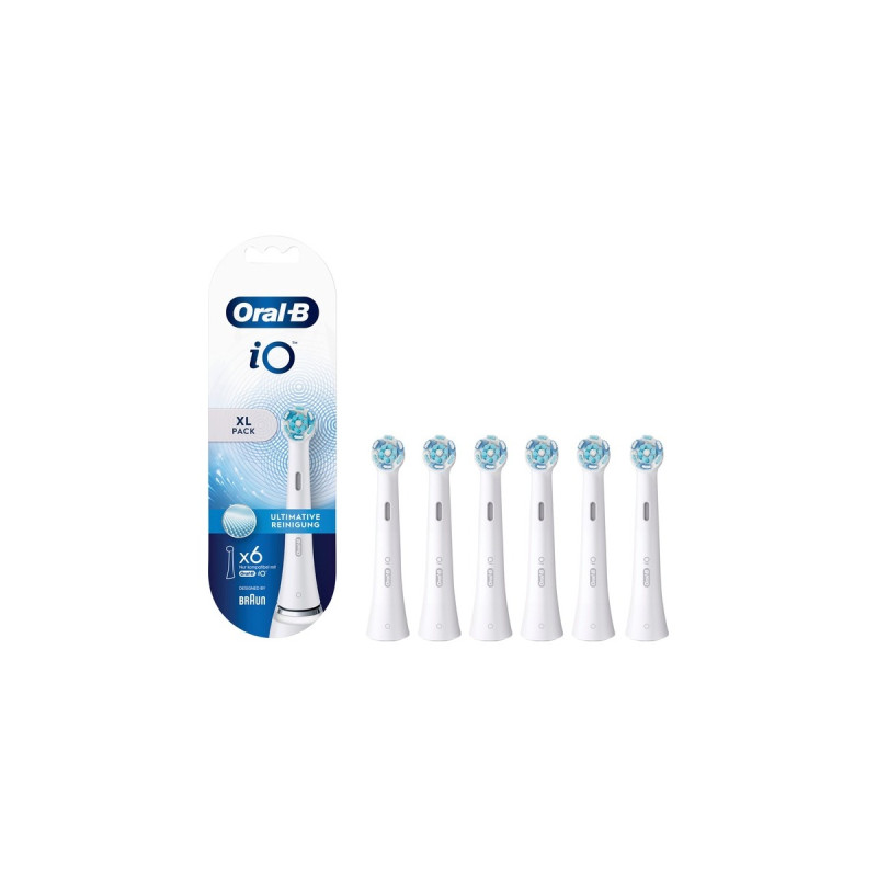 Braun Oral-B iO Ultimative Reinigung 6er, Aufsteckbürste(weiß)