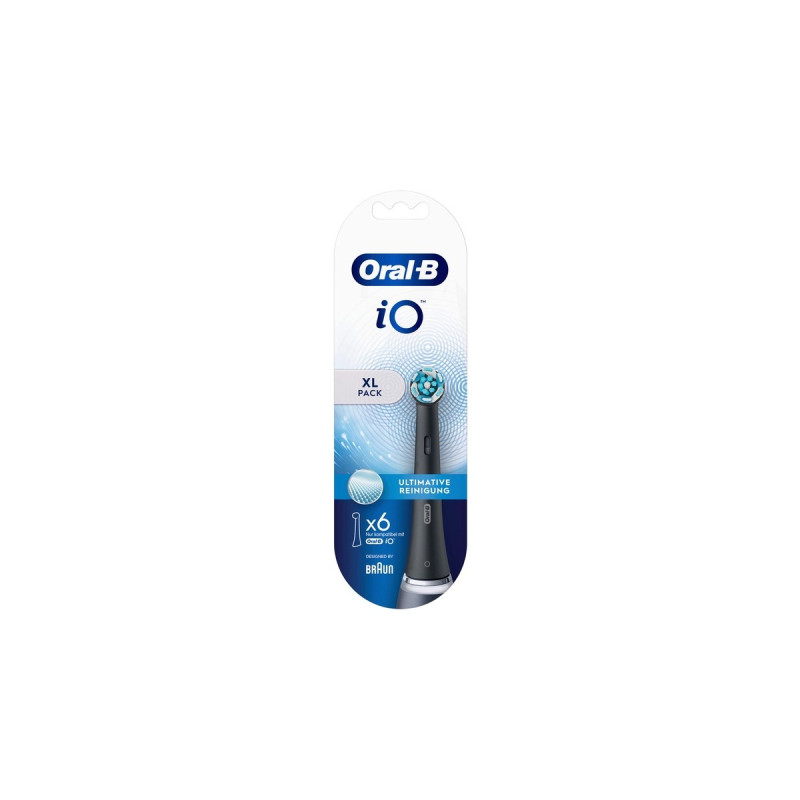 Braun Oral-B iO Ultimative Reinigung 6er, Aufsteckbürste(schwarz)