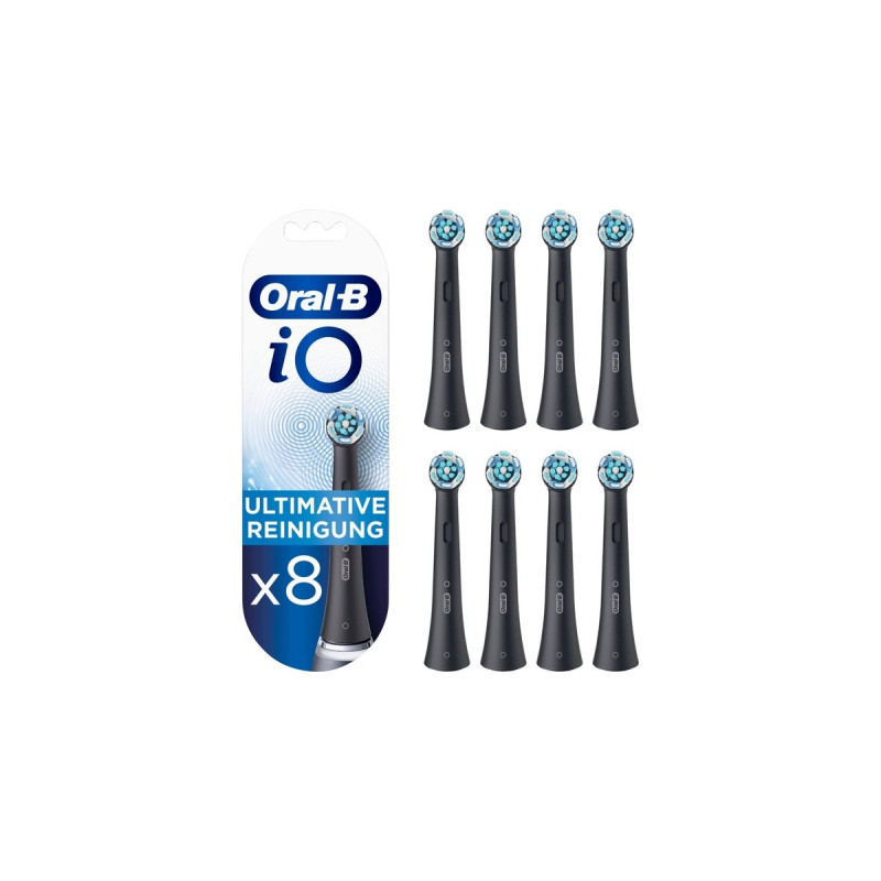 Braun Oral-B iO Ultimative Reinigung 8er, Aufsteckbürste(schwarz)