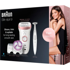 Braun Silk-épil 9-980 SensoSmart, Epiliergerät(weiß/roségold, inkl. Silk-épil Bikinitrimmer)
