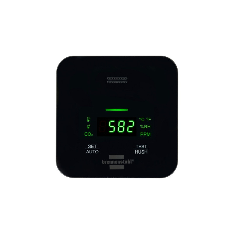 Brennenstuhl CO₂ Messgerät C2M L 4050, CO2-Messgerät(schwarz, CO₂ Ampel und akustischer Alarm)