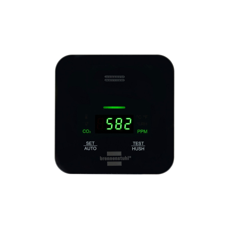 Brennenstuhl CO₂ Messgerät C2M L 4050, CO2-Messgerät(schwarz, CO₂ Ampel und akustischer Alarm)