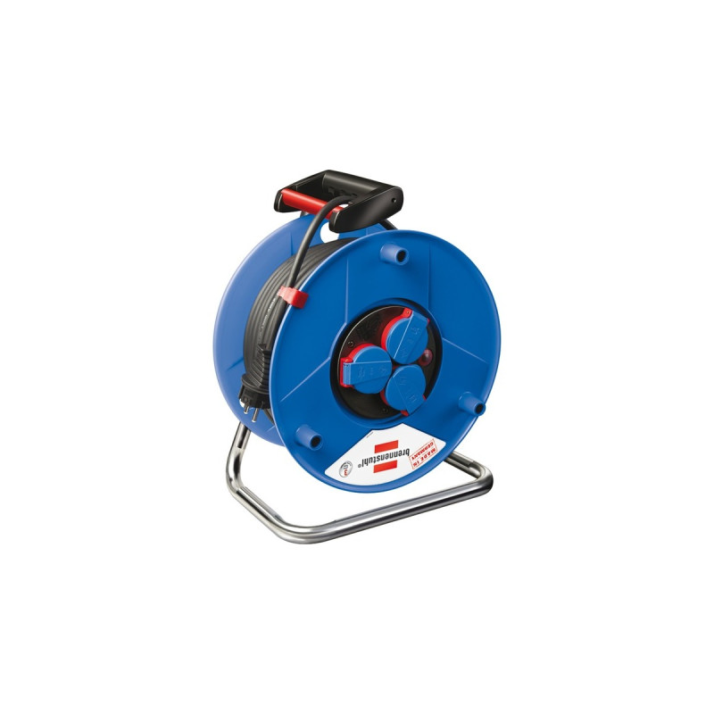 Brennenstuhl Garant IP44 Gewerbe-/ Baustellen-Kabeltrommel, 3-fach(blau/schwarz, 40 Meter)