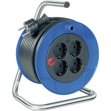 Brennenstuhl Garant Kompakt Indoor-Kabeltrommel, 4-fach(blau/schwarz, 15 Meter)