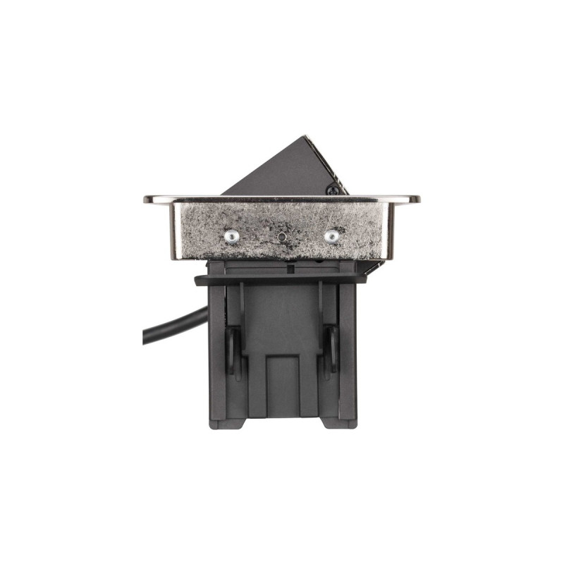 Brennenstuhl Indesk-Power versenkbare Steckdosenleiste 3-fach(silber/schwarz, 2 Meter, 2x USB)