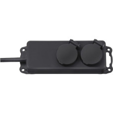 Brennenstuhl Outdoor-Steckdosenleiste IP44, 2-fach(schwarz, 2 Meter)