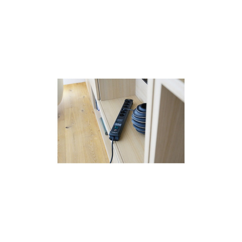 Brennenstuhl Premium-Line Steckdosenleiste 6-fach(schwarz, 3 Meter, 60.000A Überspannungsschutz)