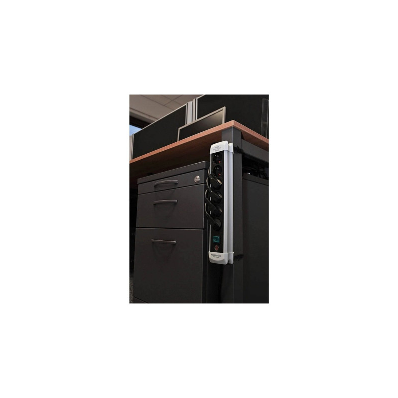 Brennenstuhl Premium-Line Steckdosenleiste 6-fach(schwarz/hellgrau, 5 Meter)