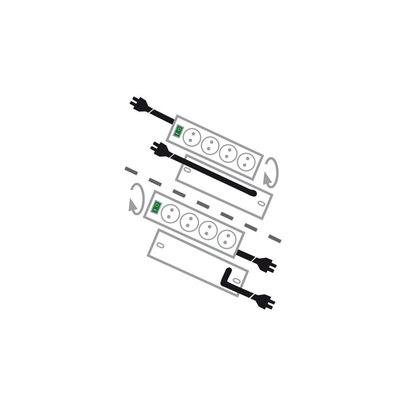 Brennenstuhl Primera-Tec Steckdosenleiste Comfort Switch Plus 7-fach(schwarz, 2 Meter, 19.500A Überspannungsschutz, externer Schalter)