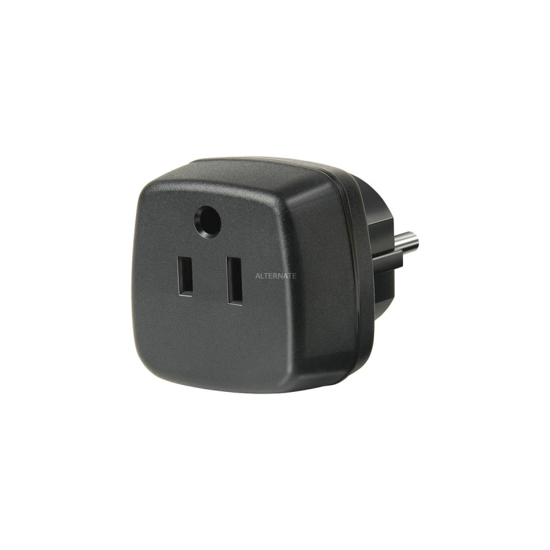 Brennenstuhl Reiseadapter USA, Japan/Schutzkontakt, Steckdosenadapter(schwarz, Bulk)