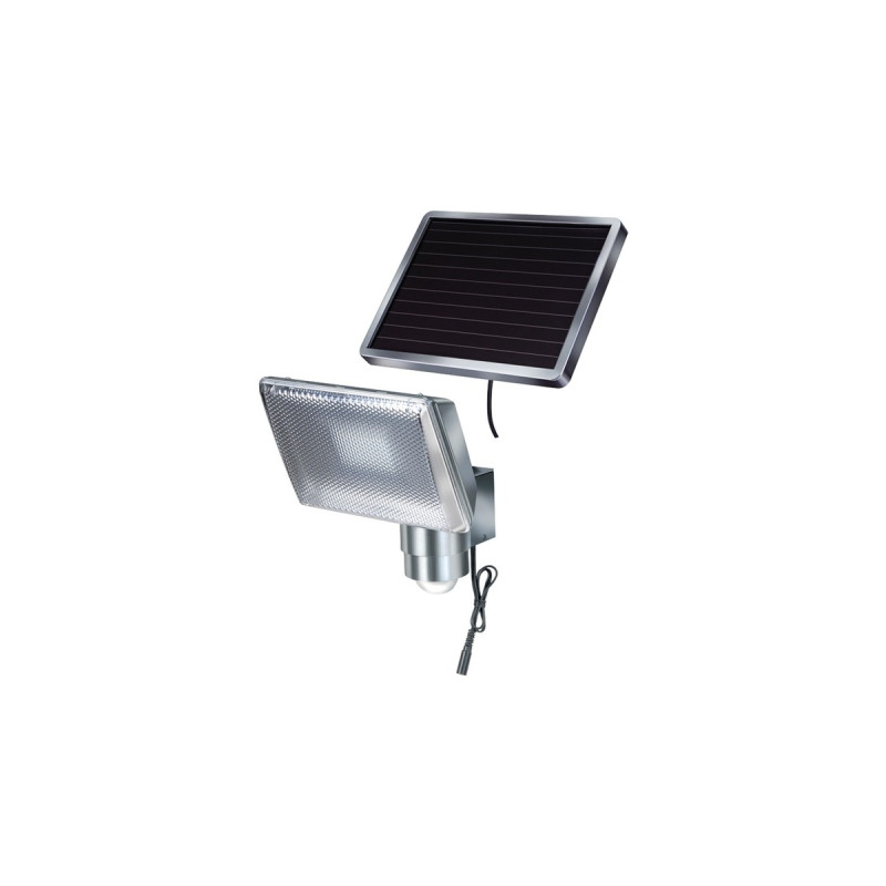 Brennenstuhl Solar LED-Strahler SOL 80 ALU IP44, LED-Leuchte(silber, mit Infrarot-Bewegungsmelder)